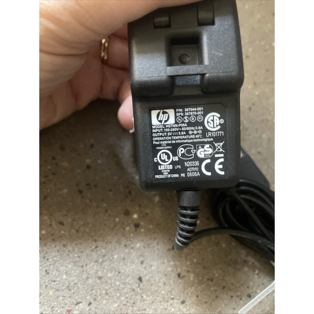 GENUINE HP HSTNN-P05A External Power Supply II AC Adapter 367044-001 5V 3.6A